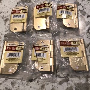 3-1/2” Satin Brass Door Hinges